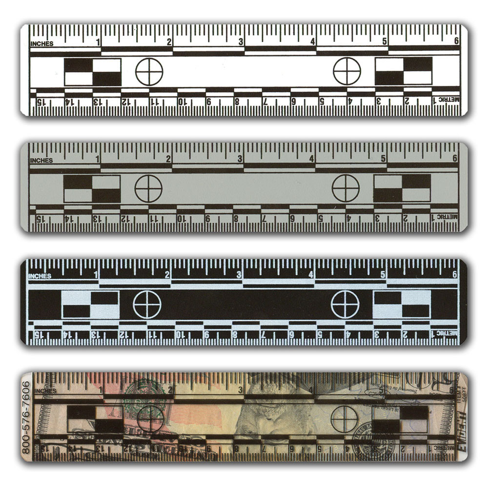 Universal Evidence Photo Stand w/English Scales, Evidence Photography, Forensic Supplies