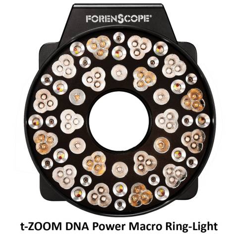 ForenScope t-ZOOM DNA Power Macro Ring-Light