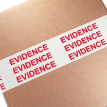 3" Evidence Sealing Tape - White/Red