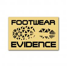 Footwear Evidence Label