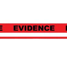 Red Evidence-PRO Security Tape w/ Writing Line