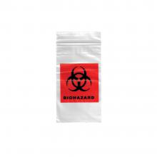 1,000 - 3” x 5” Resealable Biohazard Bags