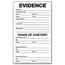 1,000 - 3½" x 6" Evidence Labels