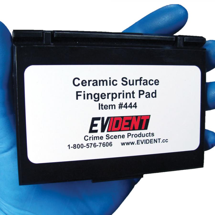 Pocket Ceramic Fingerprint Pad, Ink Pads, Forensic Supplies