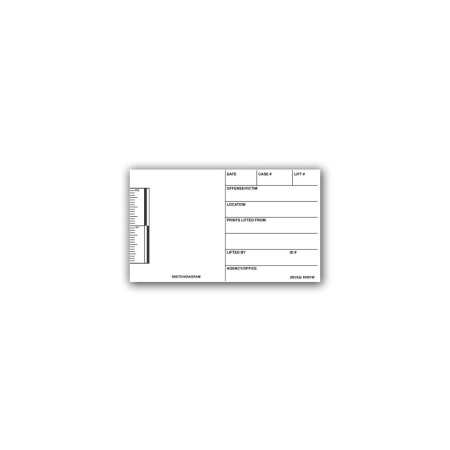 100 - 3" x 5" Black Backing Cards
