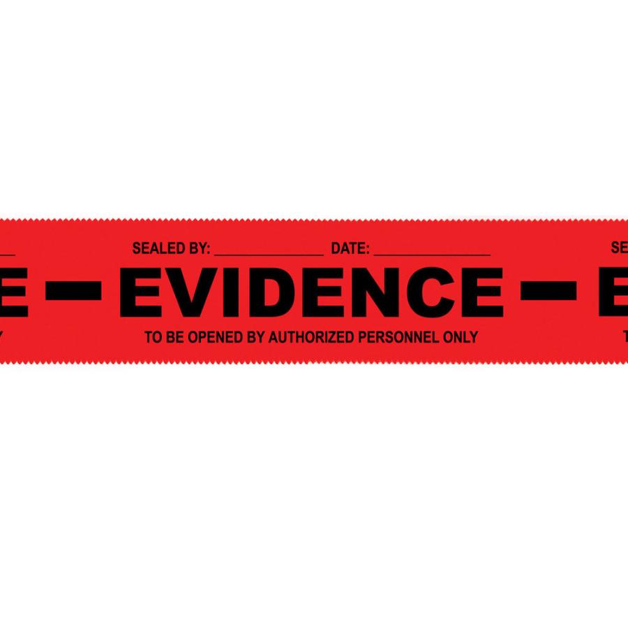 Red Evidence-PRO Security Tape - Solid-Back