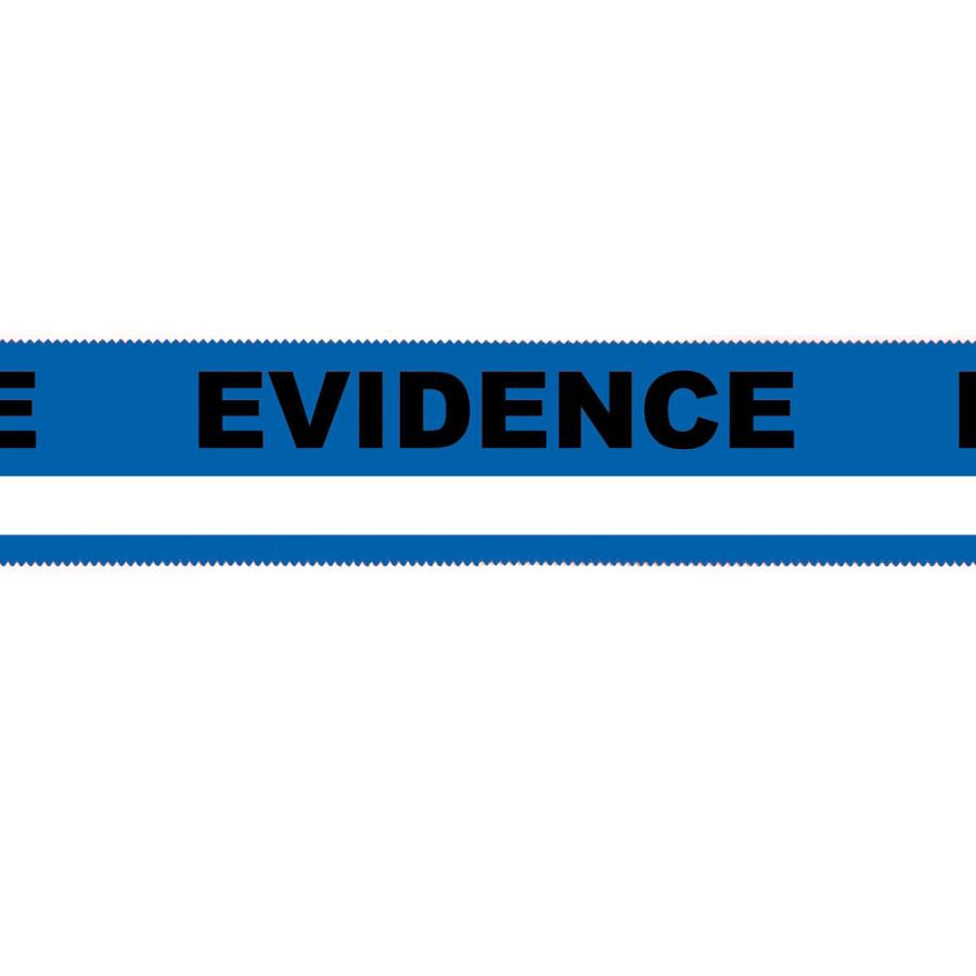 Blue Evidence-PRO Security Tape w/ Writing Line