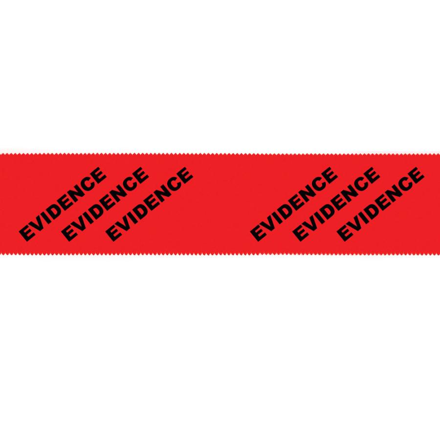 Red Evidence-PRO Security Tape w/ Diagonal Print