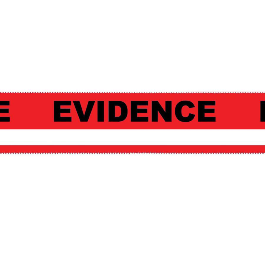 Red Evidence-PRO Security Tape w/ Writing Line