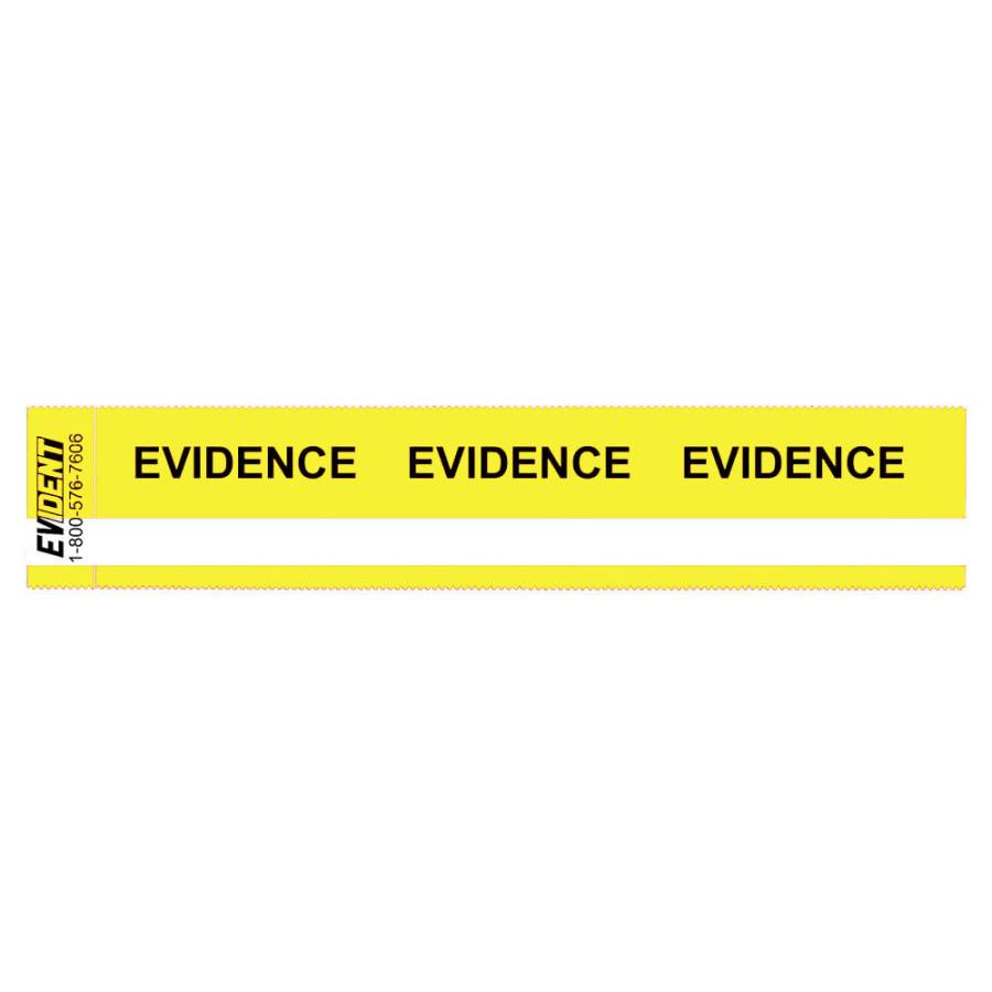 100 - Yellow Evidence-PRO Strips w/ Writing Line
