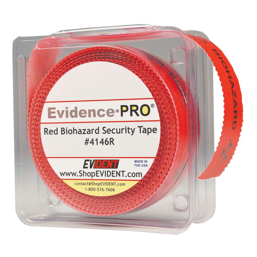 Red Evidence-PRO Biohazard Security Tape