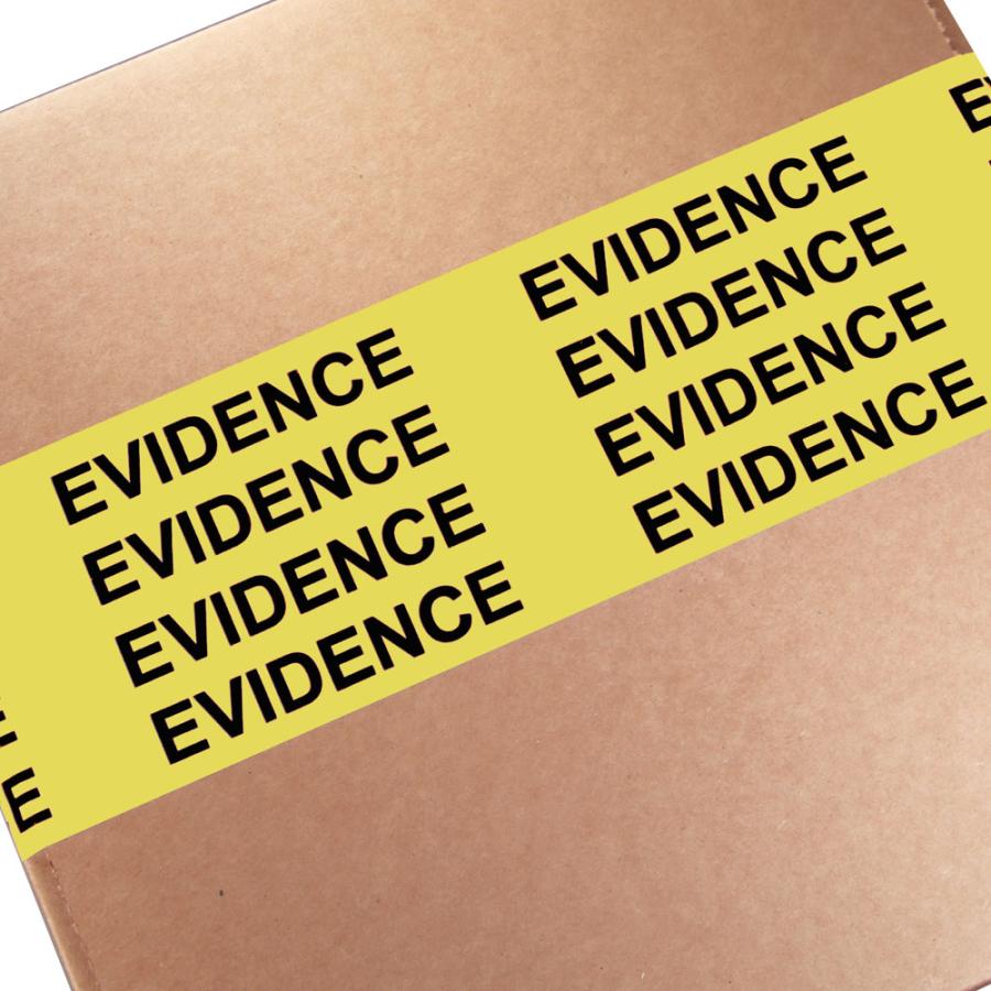 4" Evidence Sealing Tape - Yellow/Black
