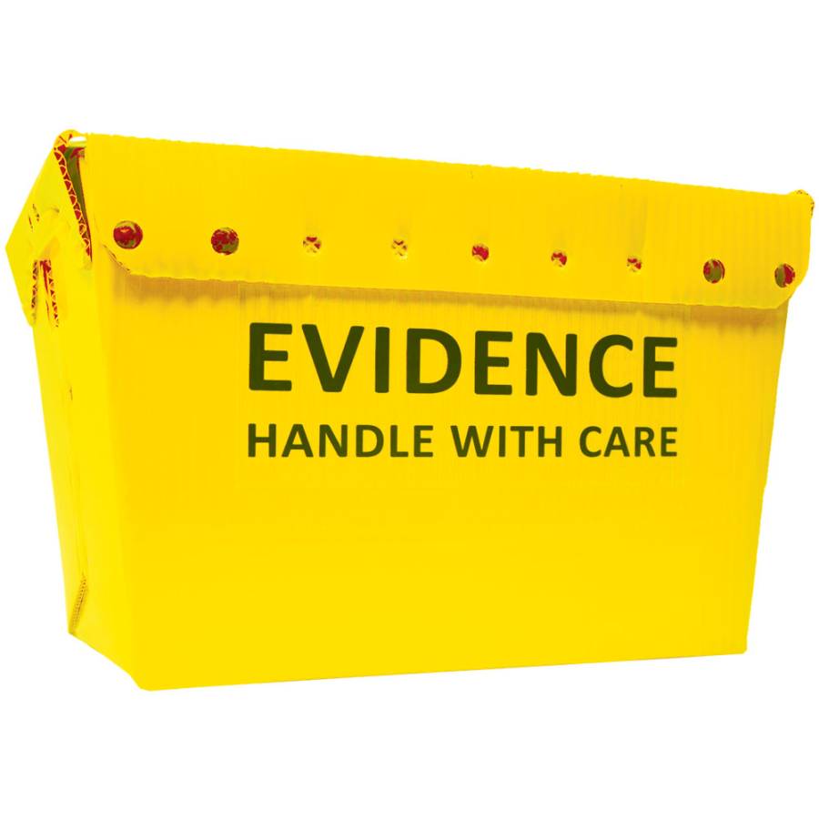 2 - Yellow Evidence Totes