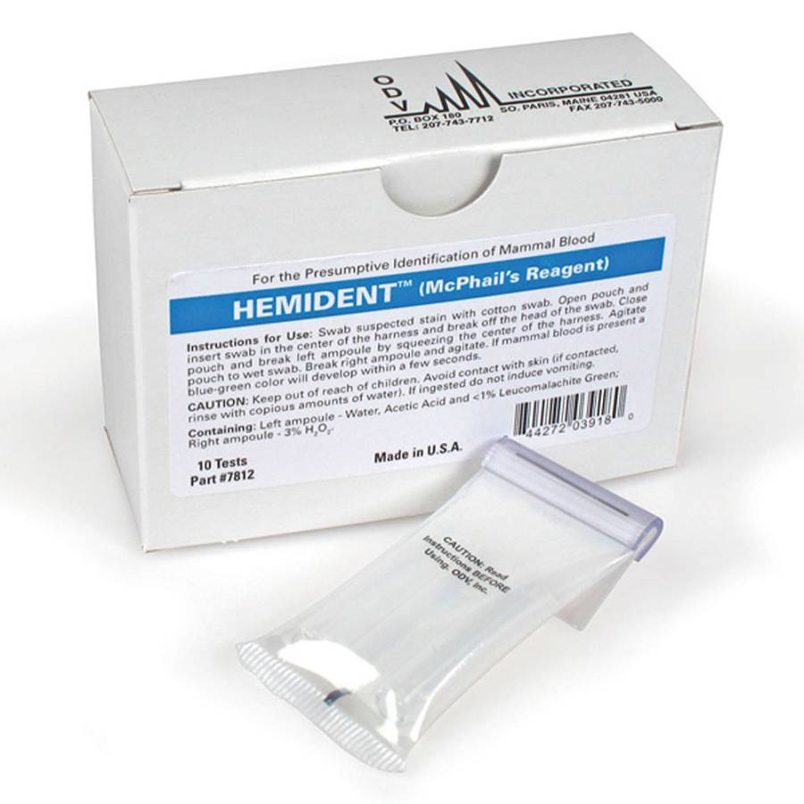 Hemident Blood Reagent - pack of 10