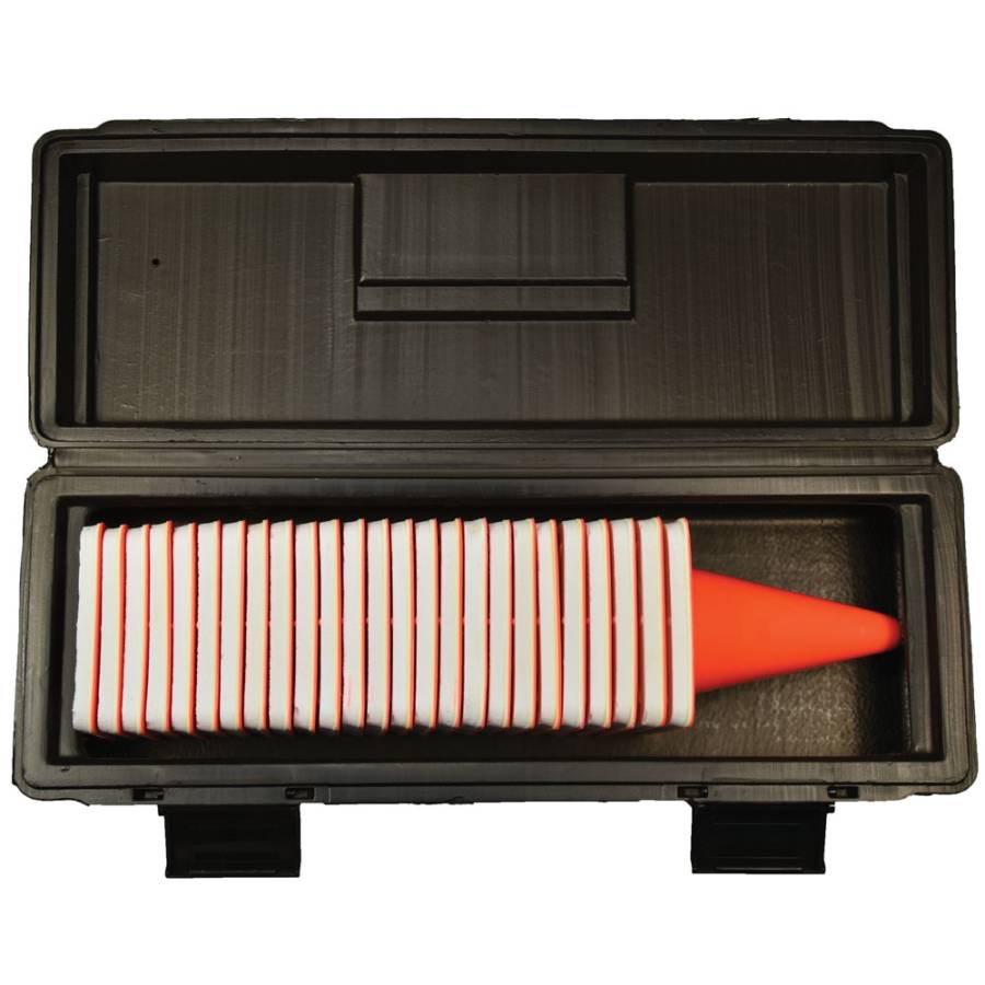 Photo Marker Cones - 25 Blank w/ Case