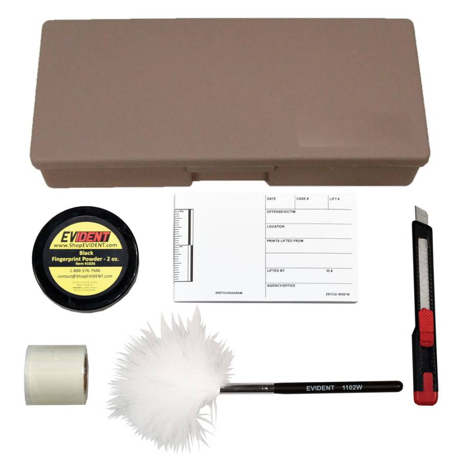 Feather Brush Latent Print Field Kit - Dual
