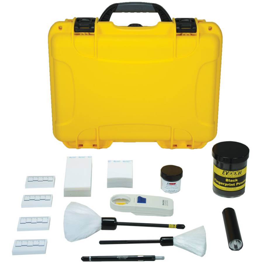 Latent Fingerprint Deluxe Kit - Yellow Case