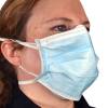 Blue Disposable Face Masks over the NIOSH N95 Respirators